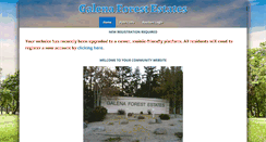 Desktop Screenshot of galenaforestestates.org