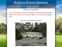 Tablet Screenshot of galenaforestestates.org